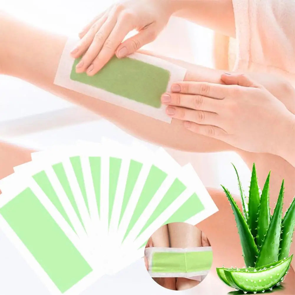 30-Pack Cold Wax Strips – Painless Hair Removal Face & Body
