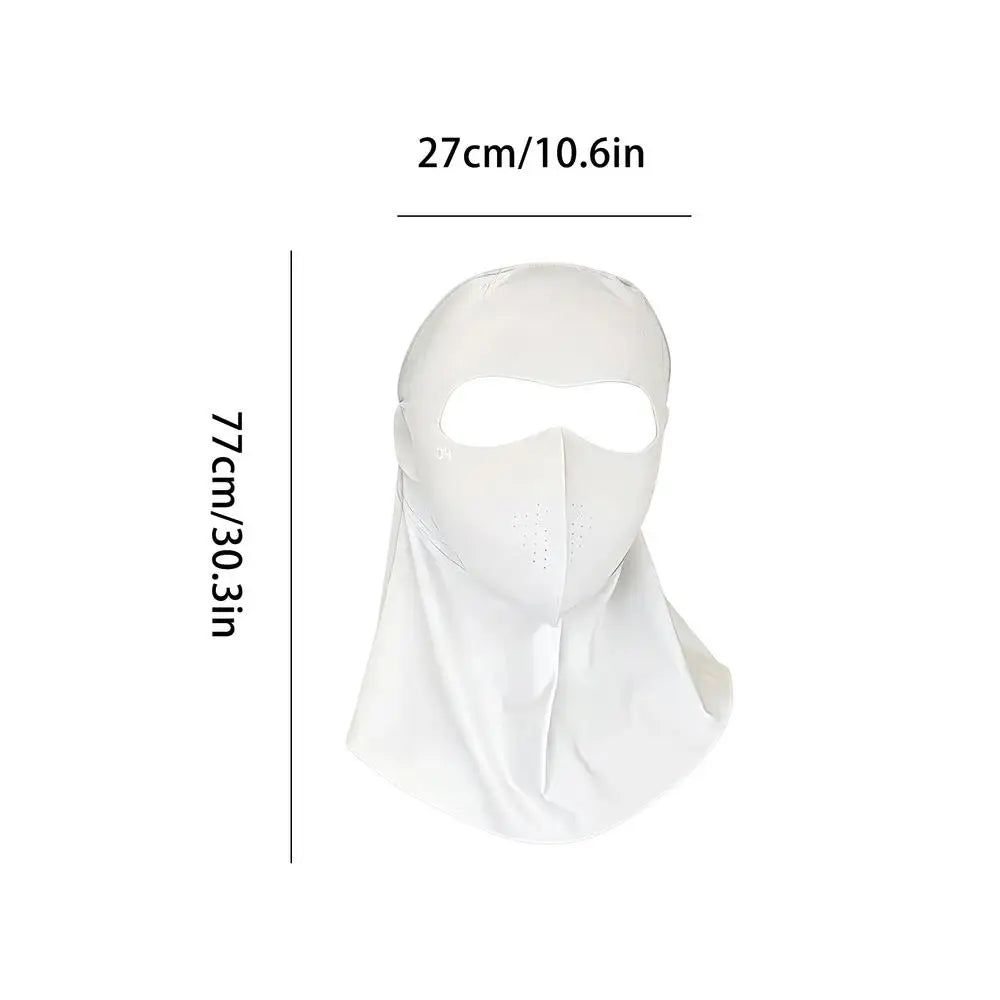 UPF 50+ Ice Silk Sun Face & Neck Mask | UV Protection Outdoor