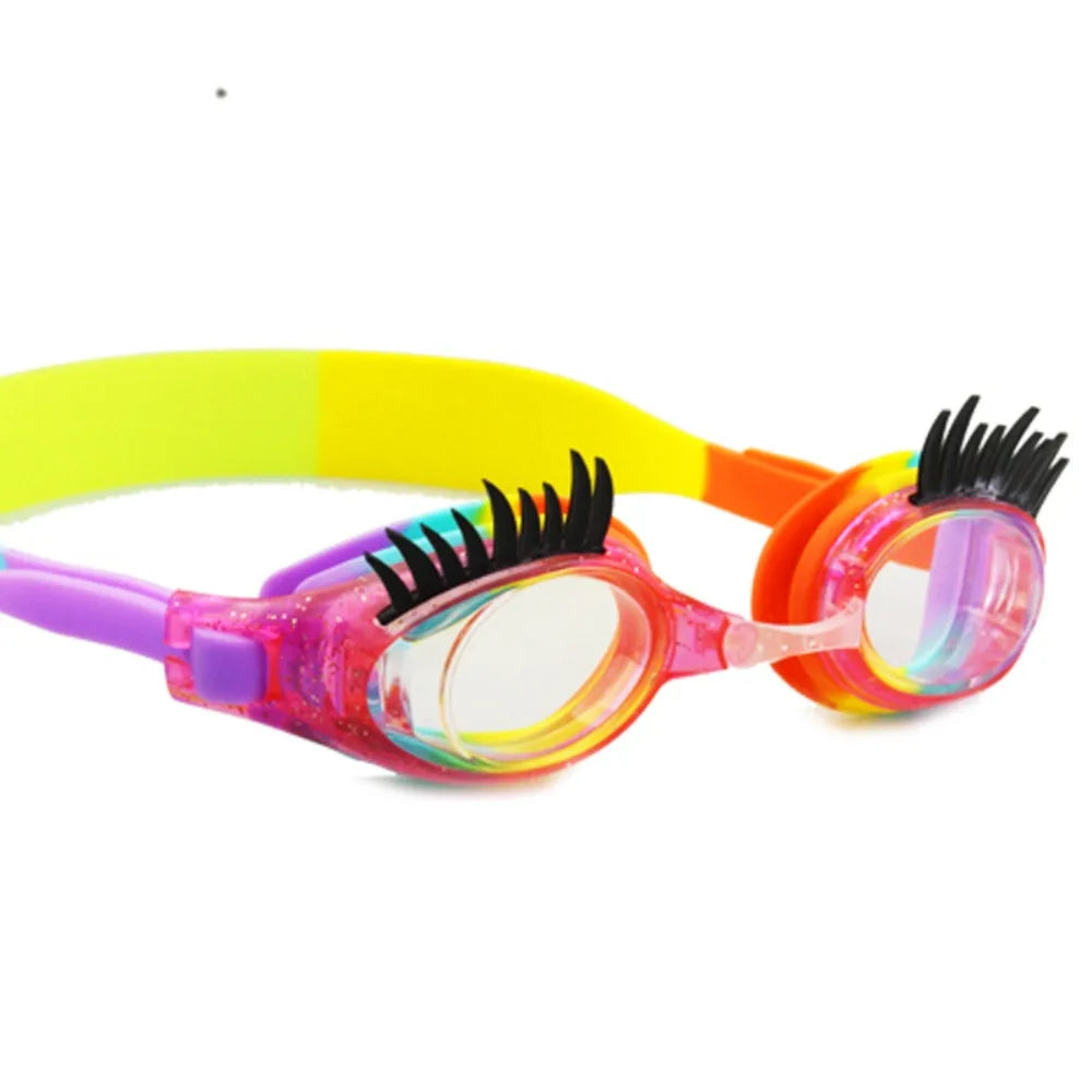 Kids Eyelash Swimming Goggles – Anti-Fog UV Silicone, Boys & Girls