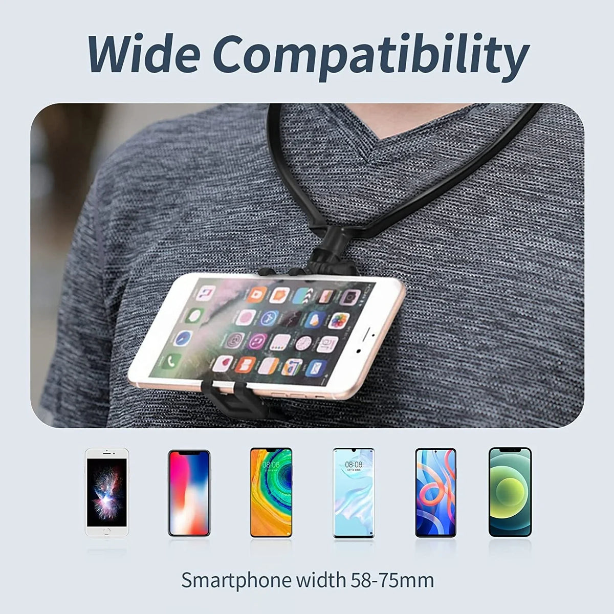 Hands-Free Neck Phone Holder & GoPro Mount | VeFly