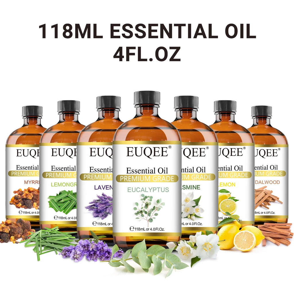 EUQEE 118ml Pure Essential Oil – Aromatherapy Diffuser Oils