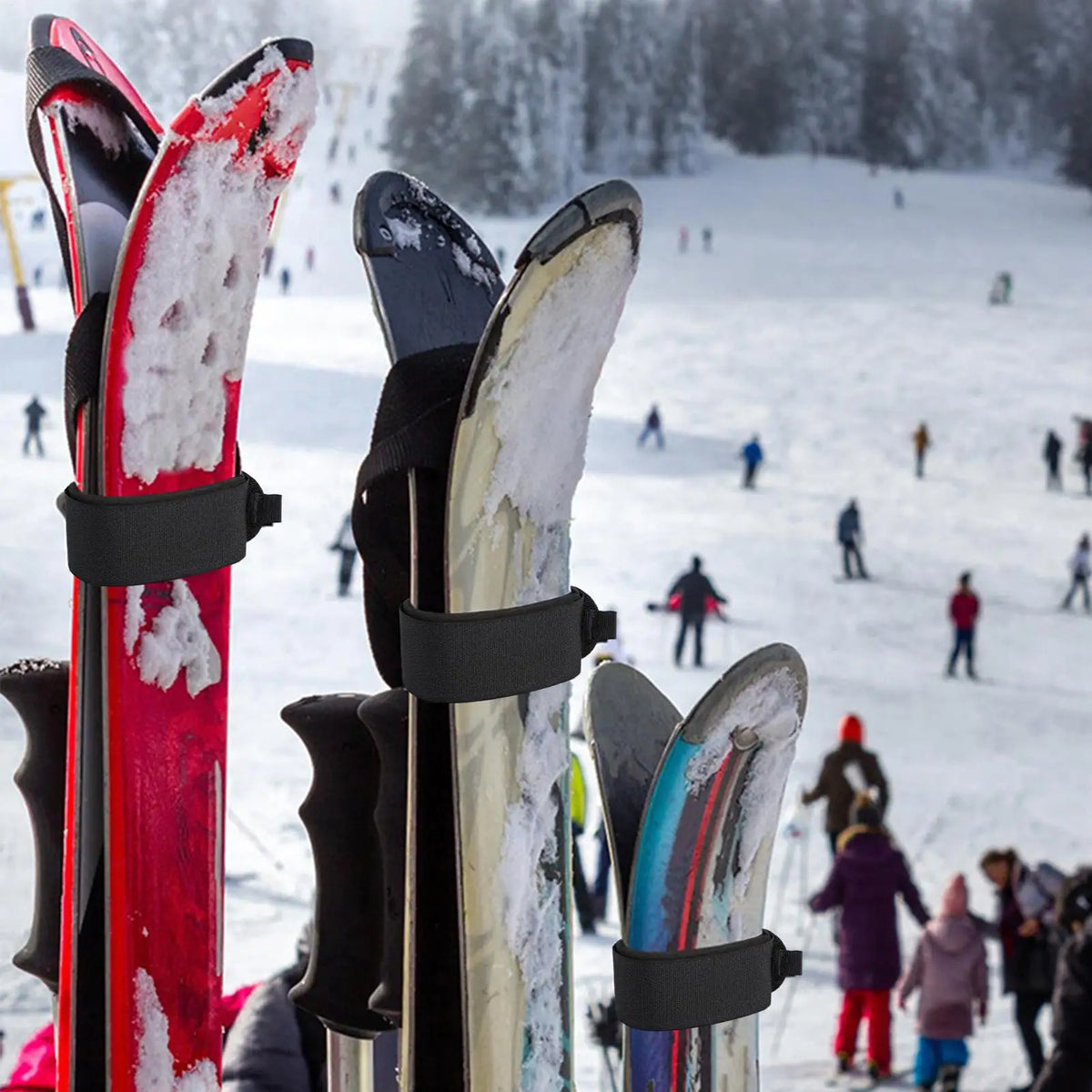 Adjustable Nylon Ski Straps with EVA Protective Pads