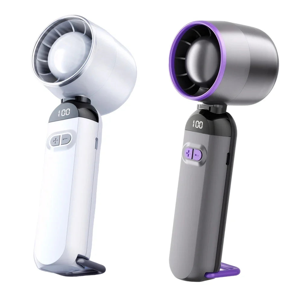 Mini Handheld Air Cooling Speed Turbo Fan Foldable USB Rechargeable