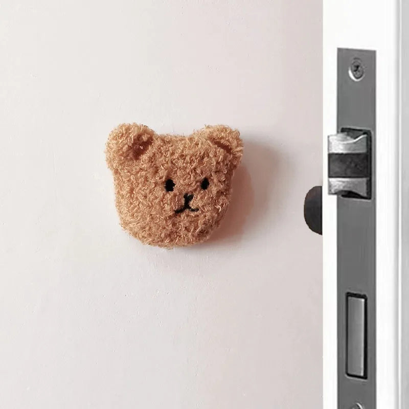 Ins Korean Bear Children's Room Door Rear Handle Silent