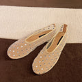 Crystal Mesh Women's Ballet Flats – Slip-On Dress Loafers