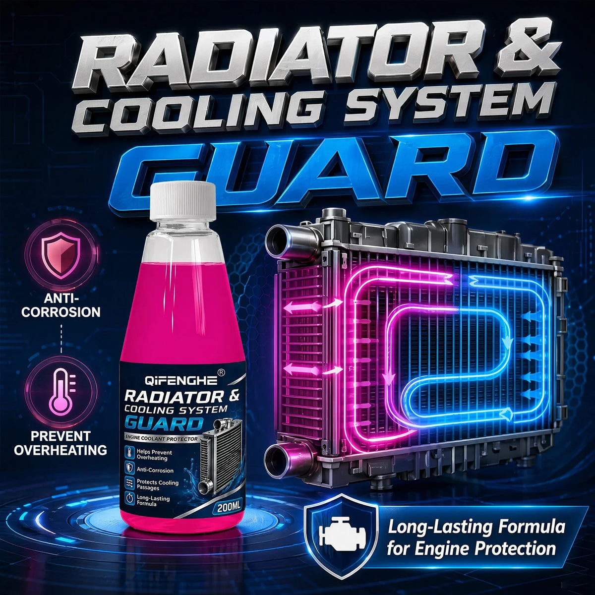 Radiator & Cooling System Guard – Engine Coolant Protector