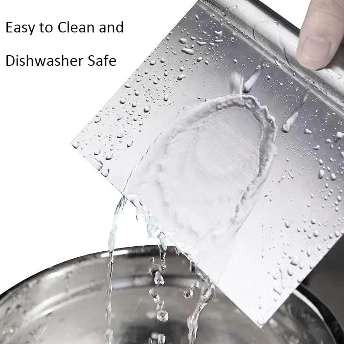 Leeseph Stainless Steel Dough Scraper & Pizza Cutter with Scale