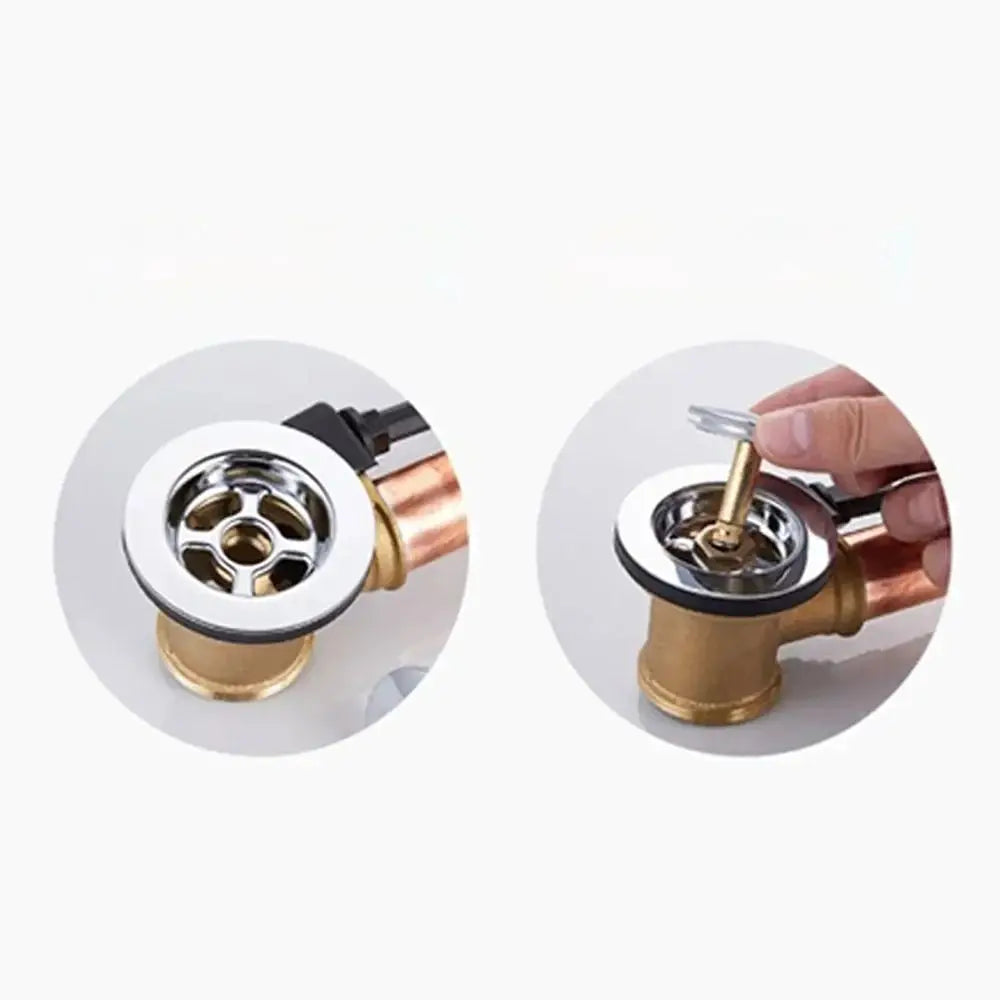 Durable Pop Up Waste Stopper Brass Bath Adjustable Only Flat Seal