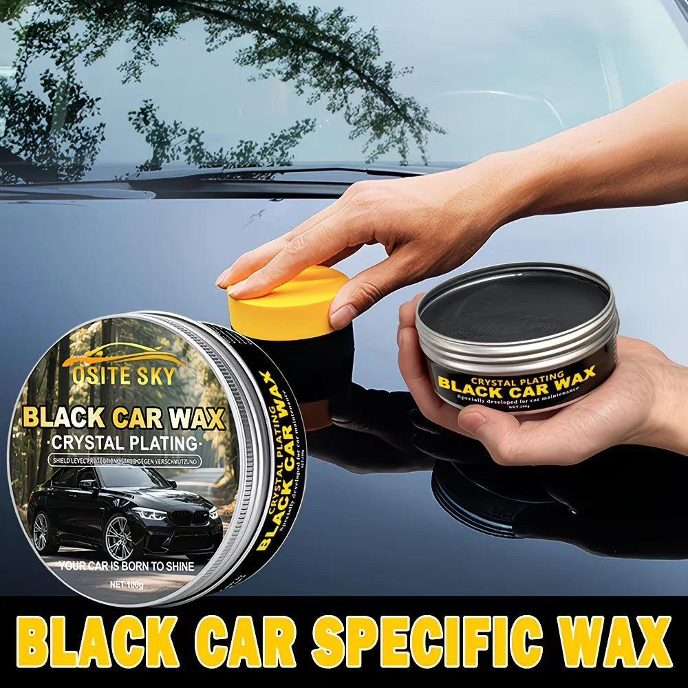 Black Car Ceramic Wax – Crystal Plating, High Gloss Polish & Shield