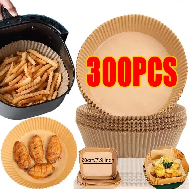 Air Fryer Disposable Parchment Liners 50/100 Pcs Non-Stick