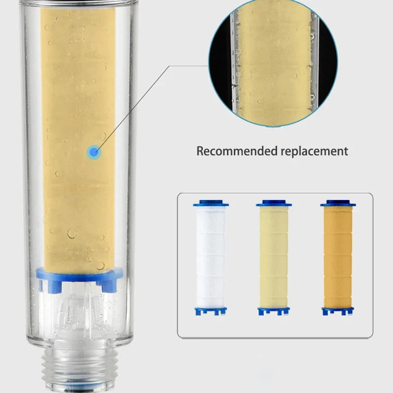 50-Pack Shower Head Filter Cartridges | PP Cotton Water Purifier