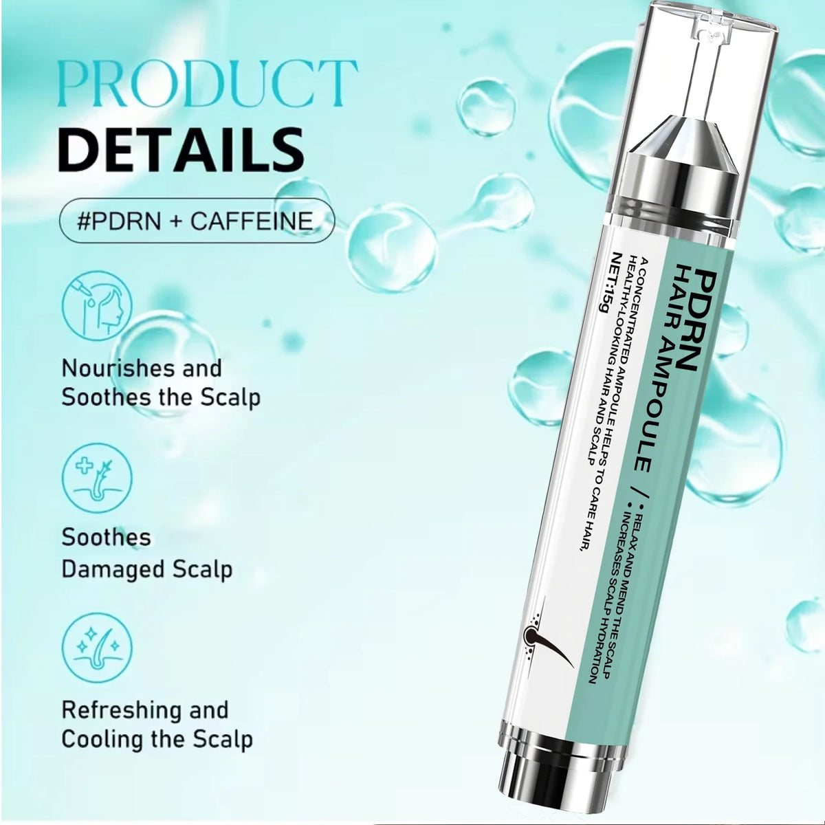 Keratin & Biotin Hair Ampoule – Deep Moisture & Repair