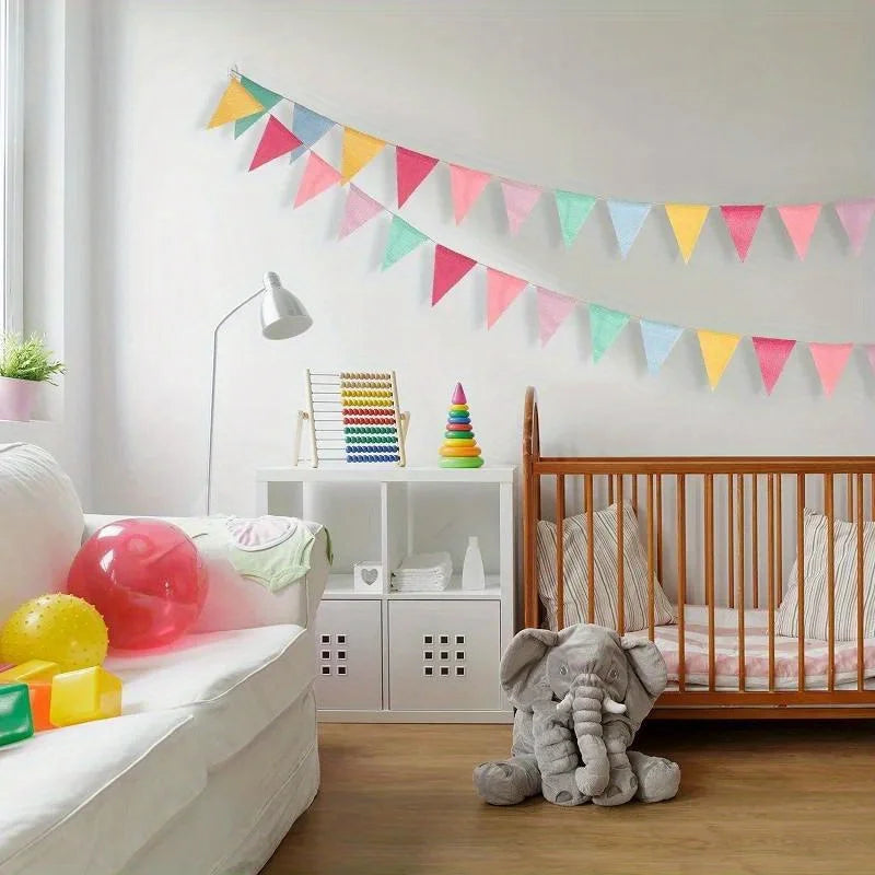 Colorful Pennant Flag Bunting | Holiday & Party Decoration