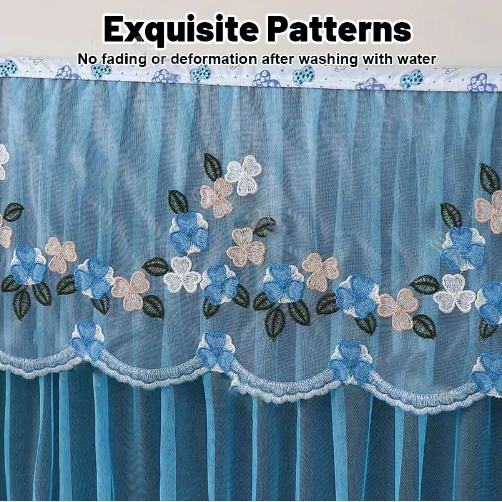 Fashion TV Dust Cover Embroidered Lace Wall Mounted LCD Protective