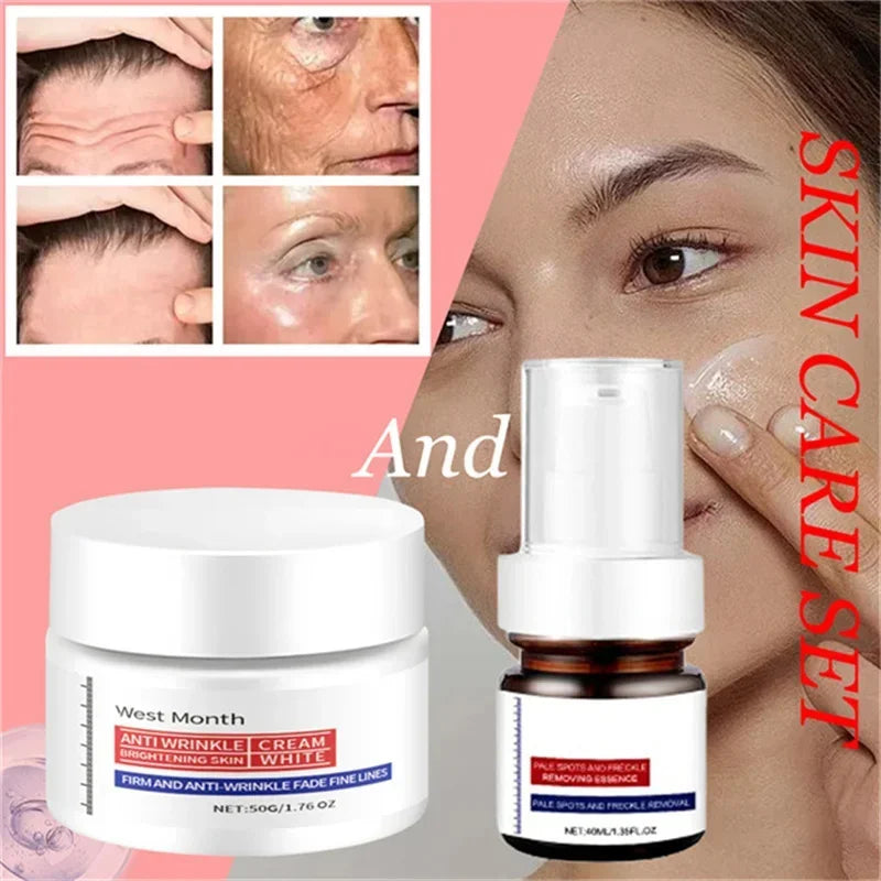 Collagen Face Serum & Cream Set – Firming & Brightening