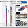 6–12mm Four-Edge Serrated Drill Bit Set – Tile, Glass & Concrete