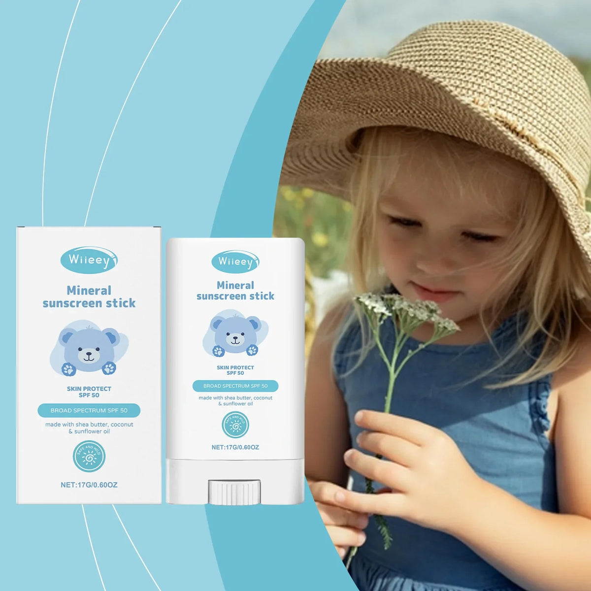 Kids SPF50+ Sunscreen Stick – Gentle, Refreshing & Non-Irritating