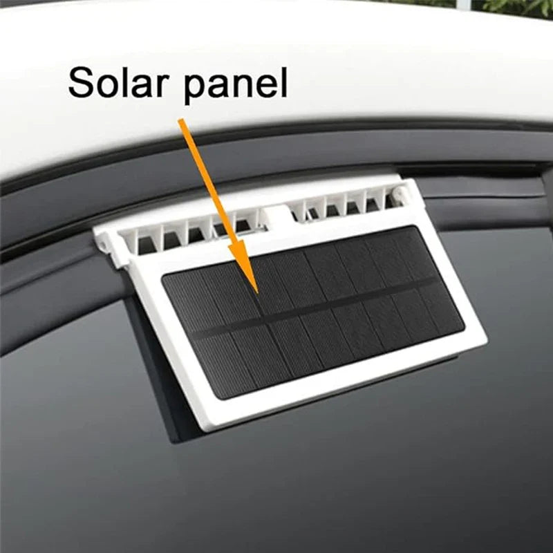 Solar Powered Car Window Exhaust Fan | Auto Ventilation Cooler