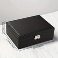 Simple Double-layer Jewelry Storage Box Ring Necklace Lock Decoration