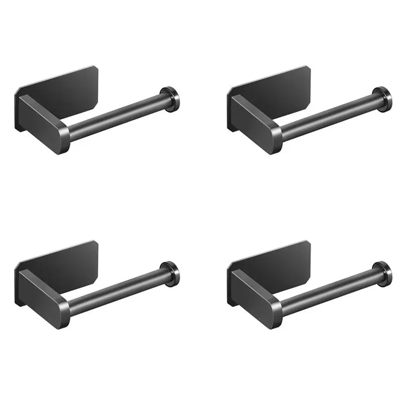 A36T-4X Toilet Paper Holder Self Adhesive Kitchen Washroom Roll No