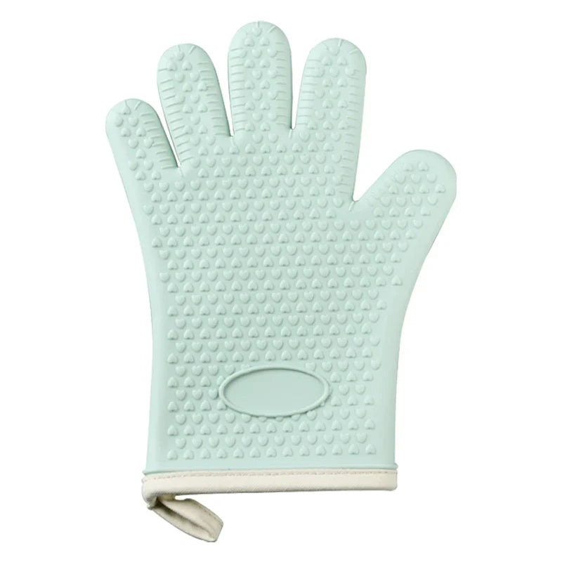 Heat-Resistant Silicone Oven & BBQ Gloves – Non-Slip Kitchen