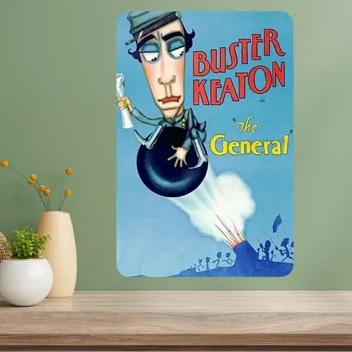 The General Classic Movie Metal Poster Sign – Vintage Wall Art