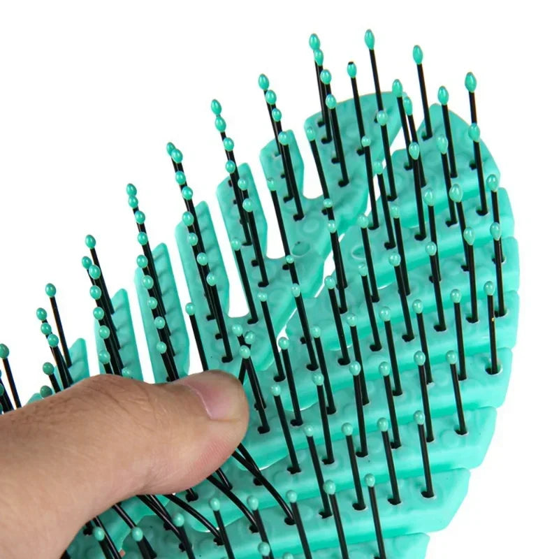 Portable Scalp Massage Hair Brush – Elastic Detangling Comb