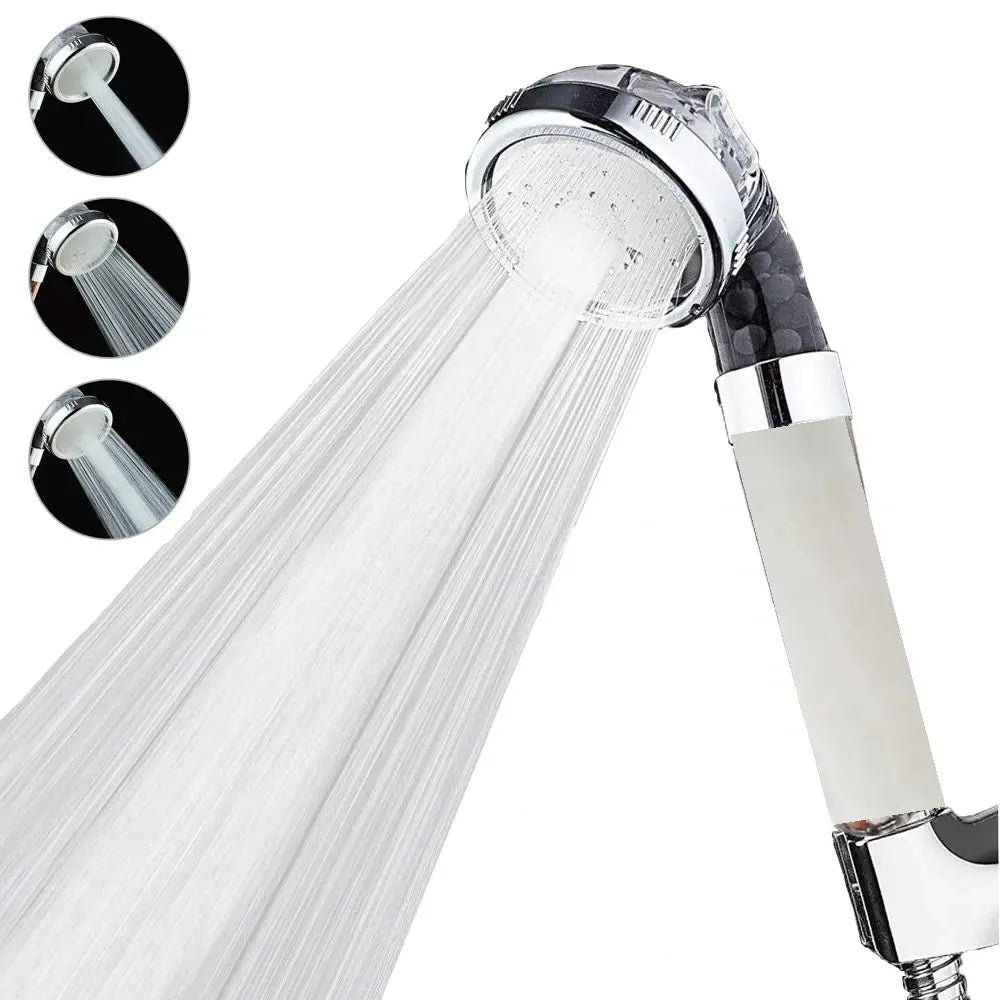 3-Mode Filtered Shower Head – High Pressure & Water Saving