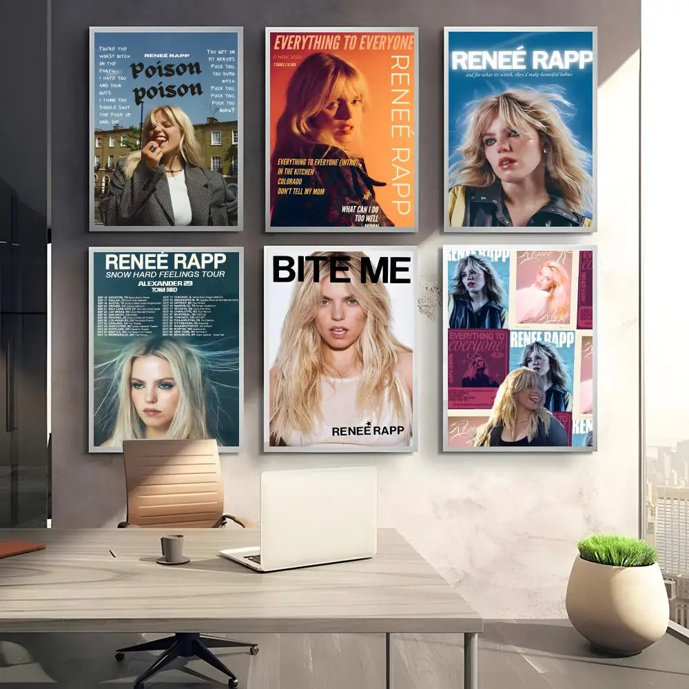 Renee Rapp Self-Adhesive Poster Sticker | Modern Wall Art