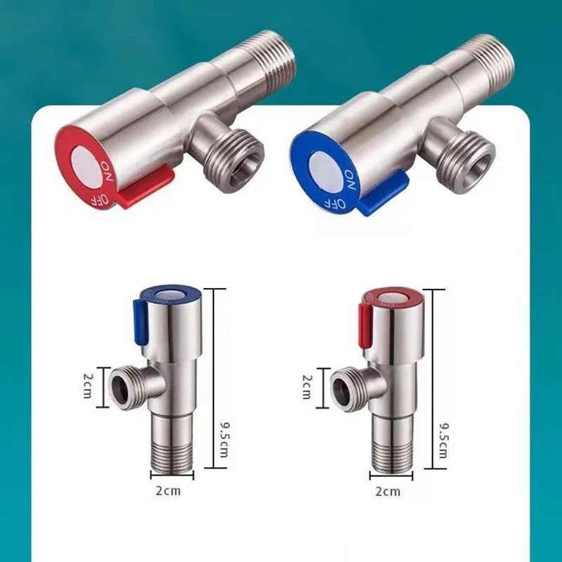Stainless Steel Cold Inlet Valve Toilet Filling Angle Valves Sink