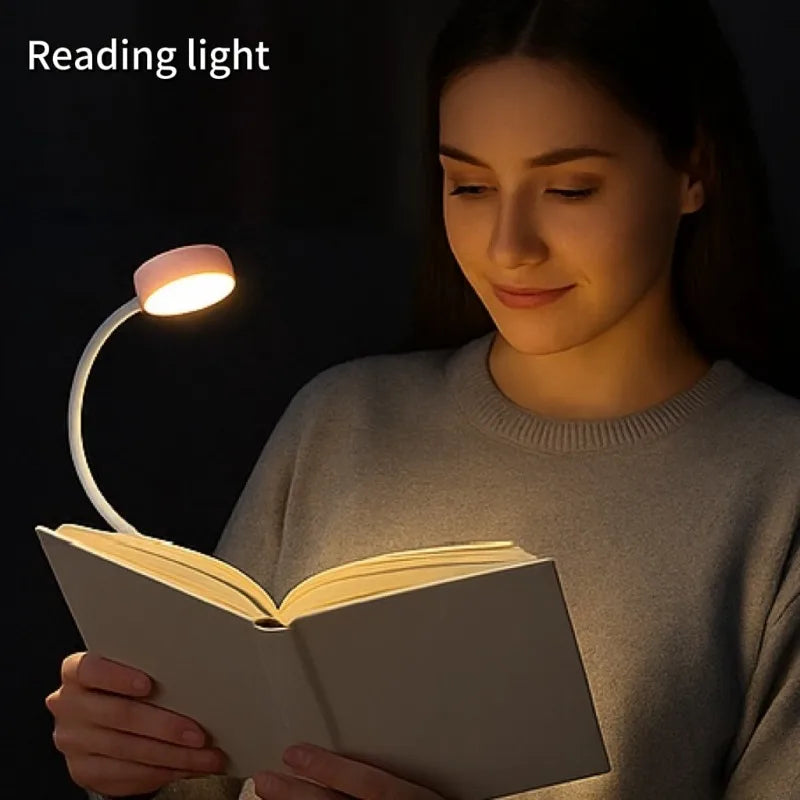 USB Charging Adjustable Reading Light 3 Modes Eye Protection LED
