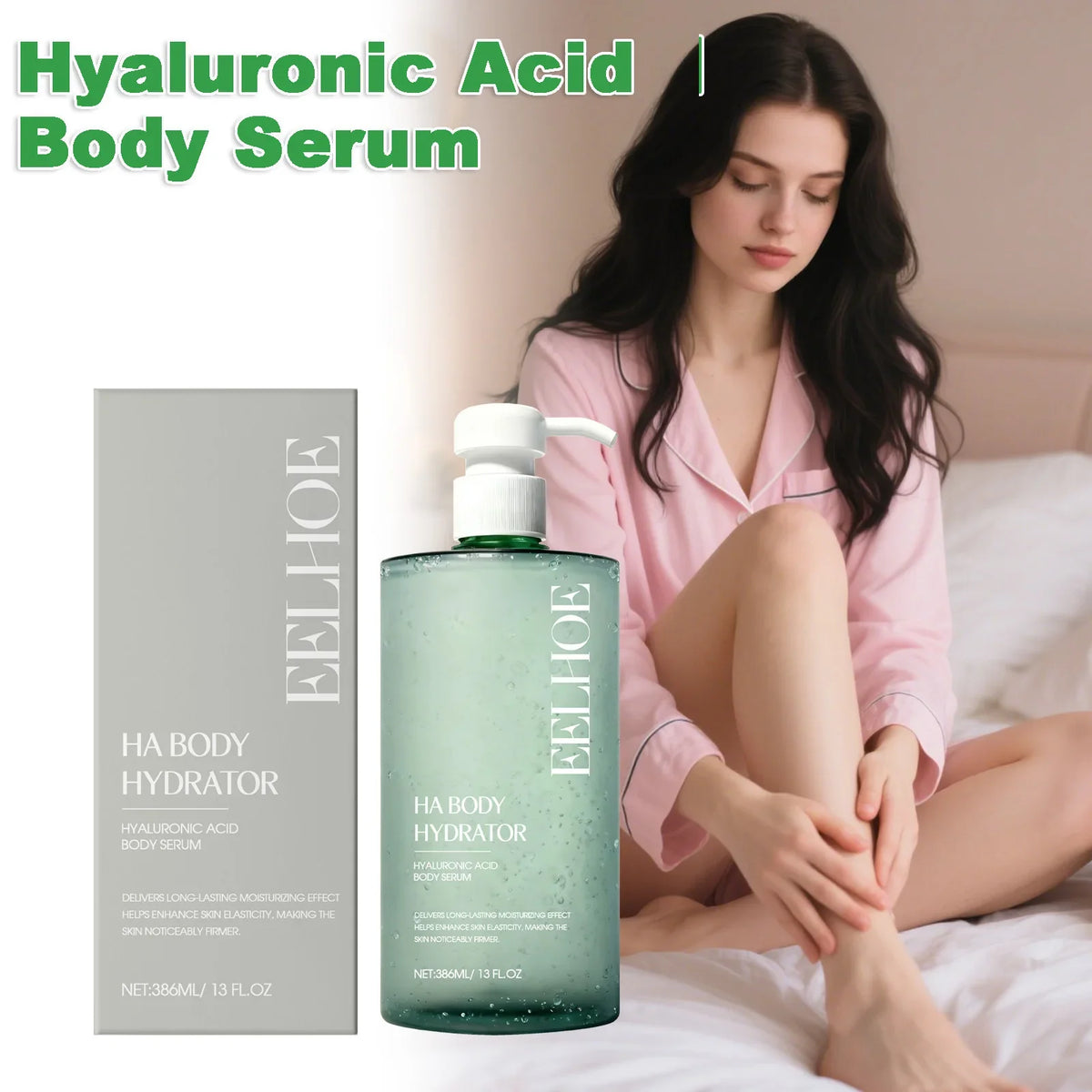 Eelhoe Hyaluronic Acid Body Serum – Firming & Moisturizing 386ml