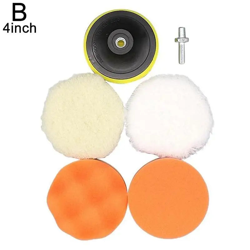 Car Drill Polishing Pad Kit 3–6 Inch | Auto Detailing Set
