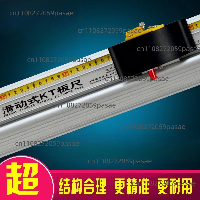Manual Sliding KT Board Trimmer & PET Paper Cutter with Ruler