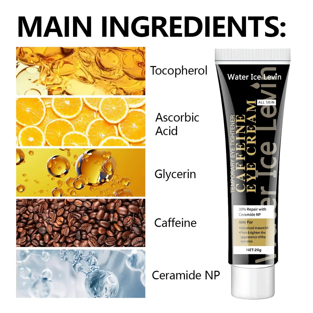 Caffeine Eye Cream – Dark Circles, Fine Lines & Firming