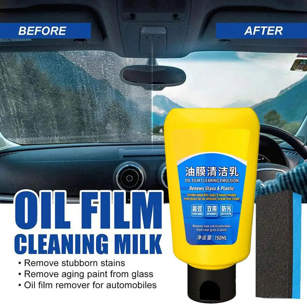 Car Glass Oil Film Remover Polishing Composite Windshield Wiper Clear