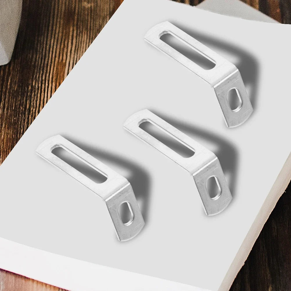 L-shape Corner Bracket Metal Brace Shelf Support Cabinet Fix