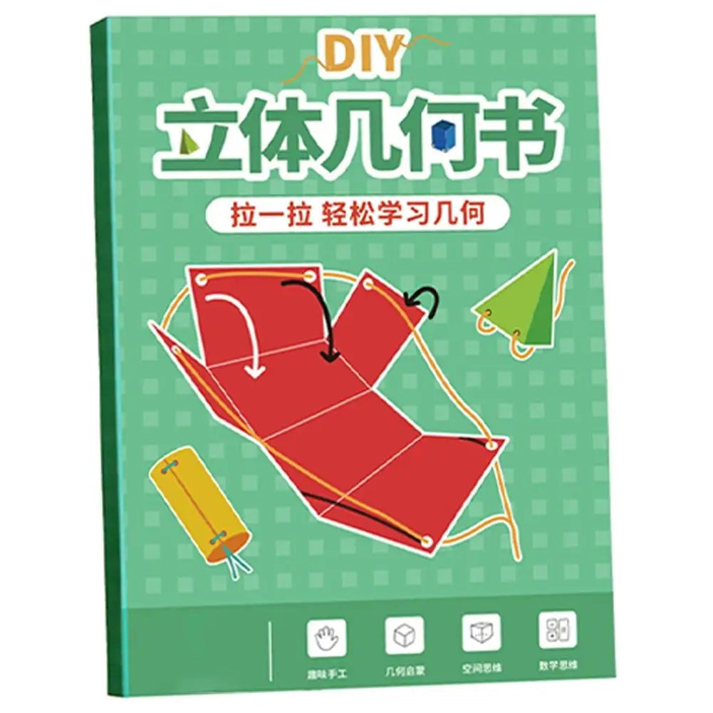 3D Geometry Quiet Book – Montessori Math Learning Kit for Kids