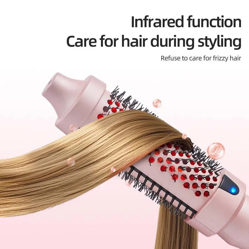 Heated Electric Hair Curler Brush | Negative Ion Styling Tool
