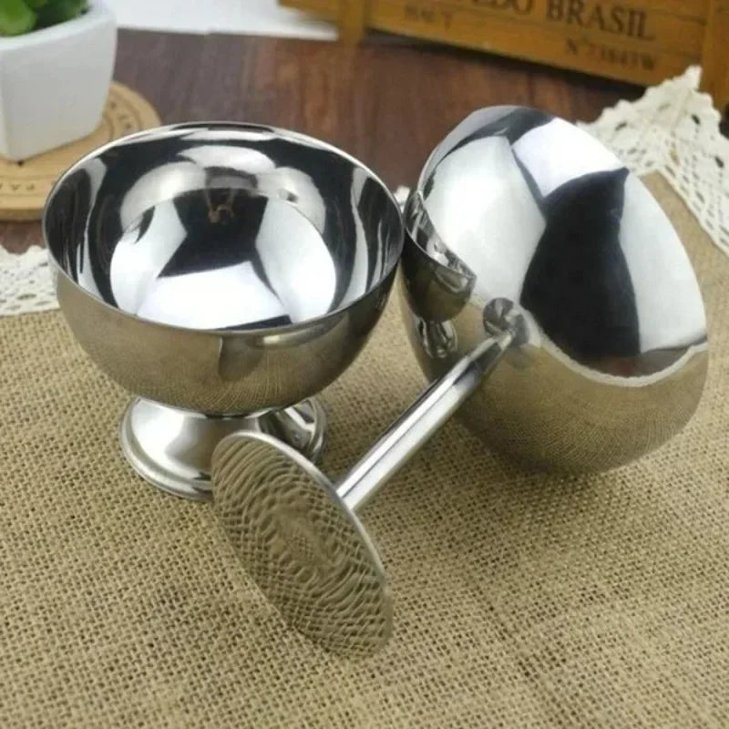 Stainless Steel Salad Cup Ice Cream Dessert Bowl Portable Kitchen