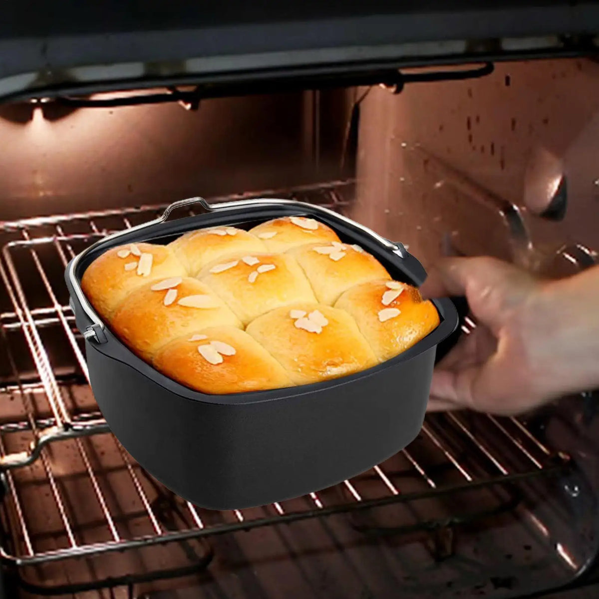 Air Fryer Cake Barrel Pans Tray Basket Mold Baking Heat Resistant