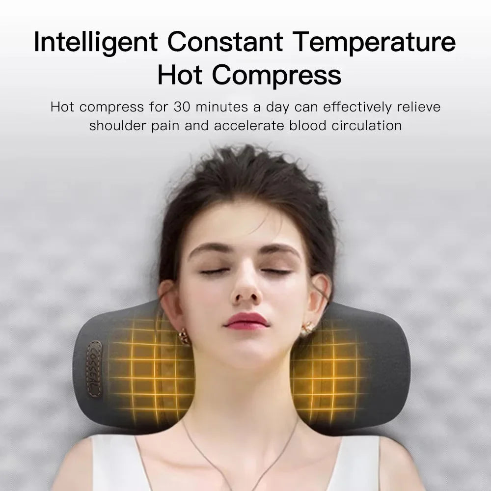 PAQIN Electric Heating Vibration Neck Massage Pillow