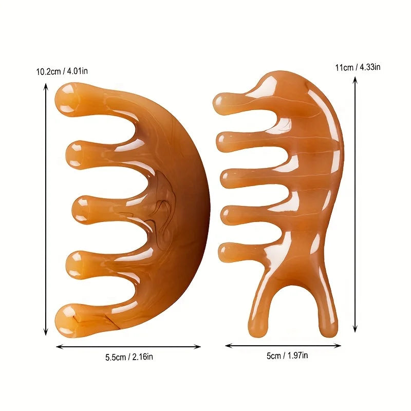 Resin Scalp Massage Comb – Meridian Hair Brush for Relaxation