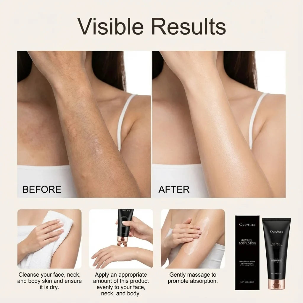 OceAura Retinol Firming Body Lotion – Tighten & Brighten Skin