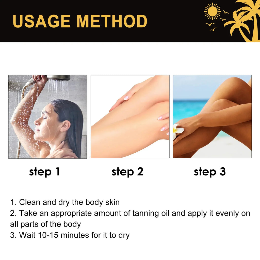 Tanning Oil for Face & Body | Bronze Glow & Moisturizing Self-Tan