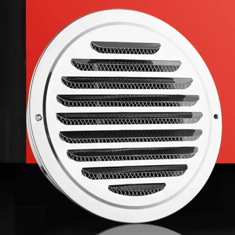 Stainless Steel Round Air Vent Grille Cover | 70–300mm Sizes