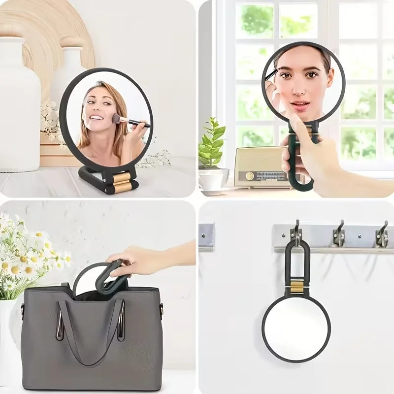 Double-Sided Handheld Makeup Mirror | 20x Magnification Foldable