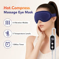 Heated Eye Mask Vibration Massage USB | Eye Strain Relief