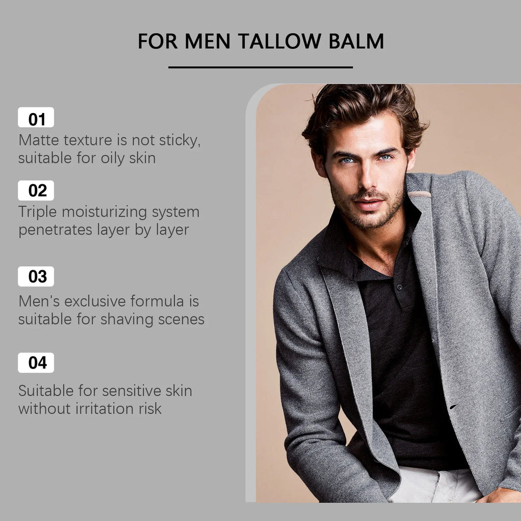 Men's Tallow Balm – Anti-Aging Face Moisturizer | 50g