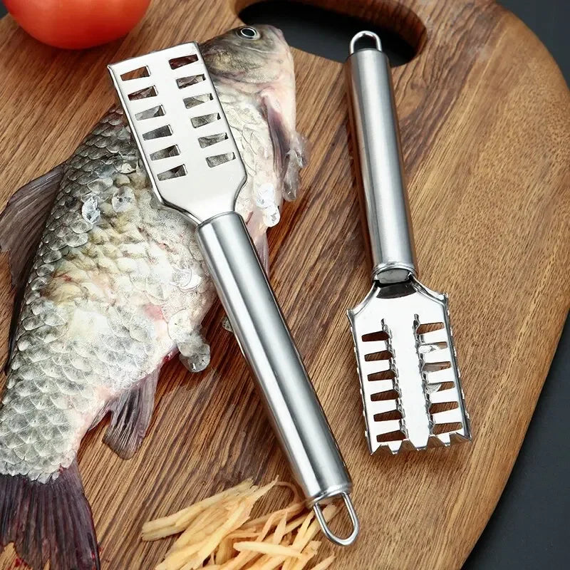 Stainless Steel Fish Scaler & Filleting Knife | Multi-Function